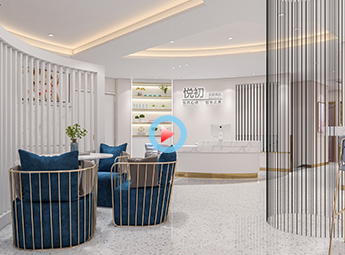杭州悅初美膚美肌美甲中心設(shè)計裝修全景案例